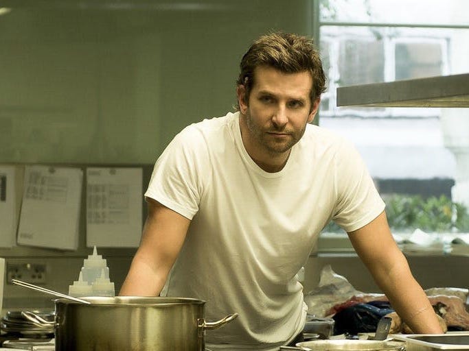 Bradley Cooper đam mê nấu ăn và tham gia nhiều phim về chủ đề này